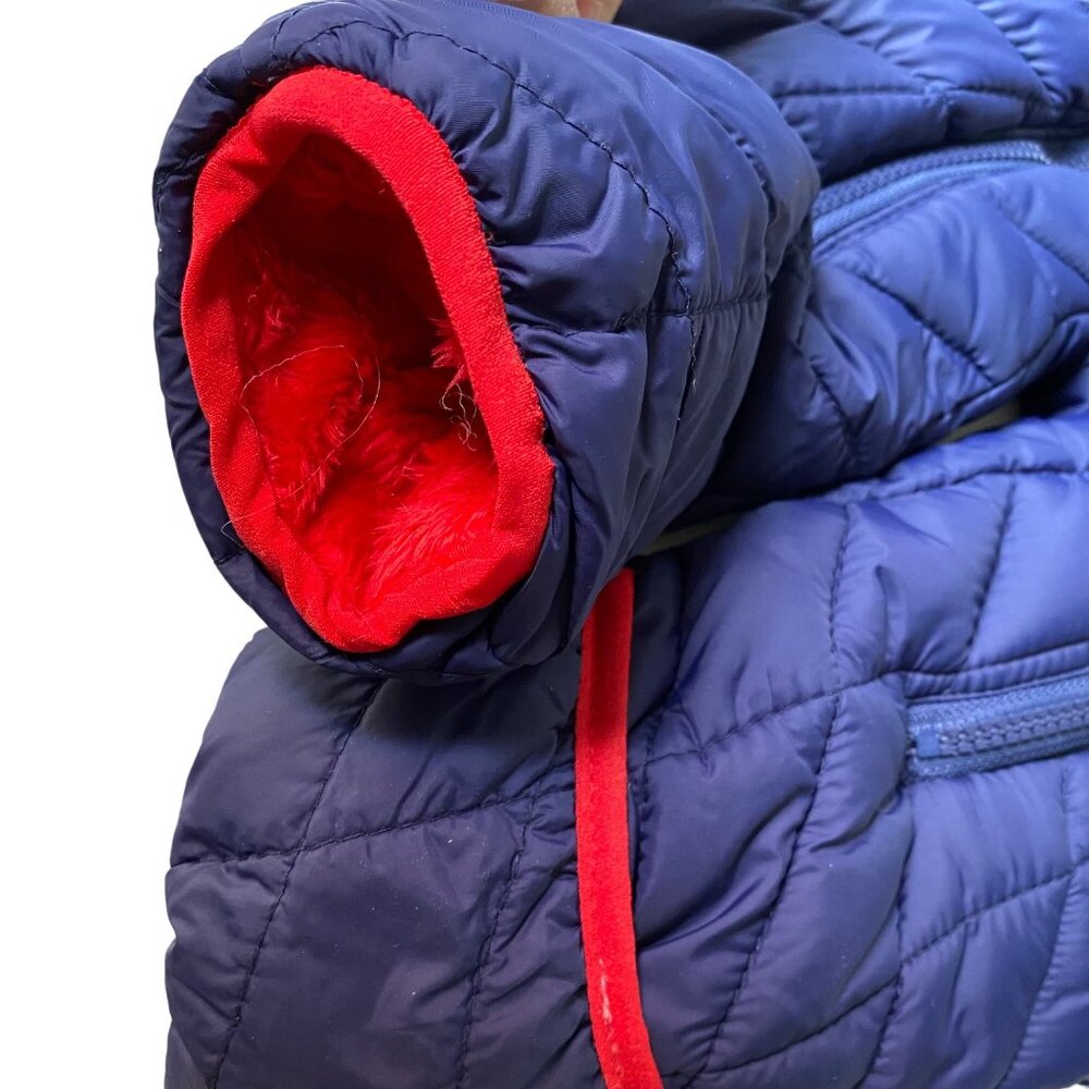 SNOZU Hooded Snowsuit Baby 9-12 Mo Puffer Bunting Blue Fleece Lined Zip Unisex - Picture 9 of 14